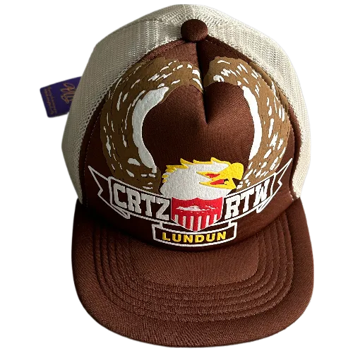 corteiz cap Trucker Eagle -Brown